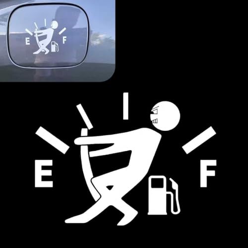 Funny Car Fuel Tank Sticker, High Gas Consumption Fuel Gauge - Product Imagery