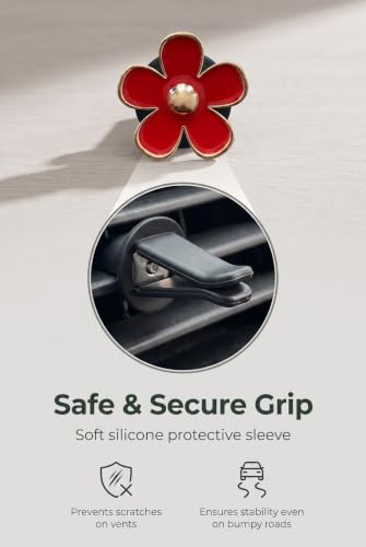 4 PCS Daisy Car Vent Clips, Cute Flower Car Air Vent - Product Imagery
