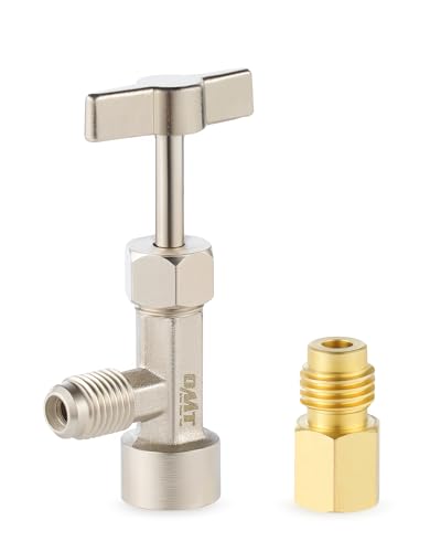 OMT R134a Self-Sealing Can Tap Valve with Tank Adapter and - Product Imagery
