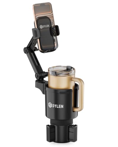 DYLEN Cup Holder Phone Holder for Car, 2 in 1 Cup Holder Phone - Product Imagery