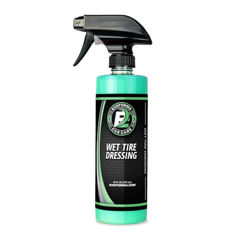 ExoForma Wet Tire Dressing Spray - Extremely High Shine Tire - Product Imagery