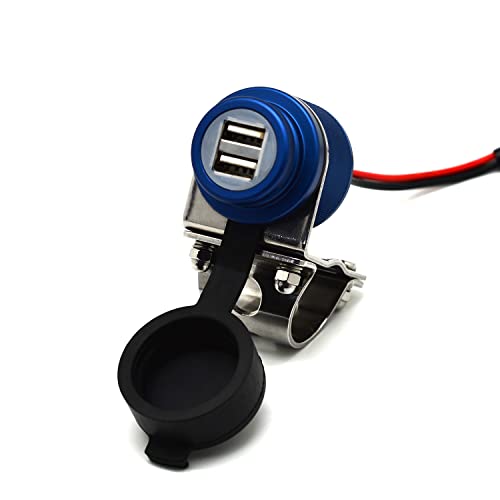 Cliff Top Motorcycle USB Charger Waterproof Dual USB Port 4.6A - Product Imagery