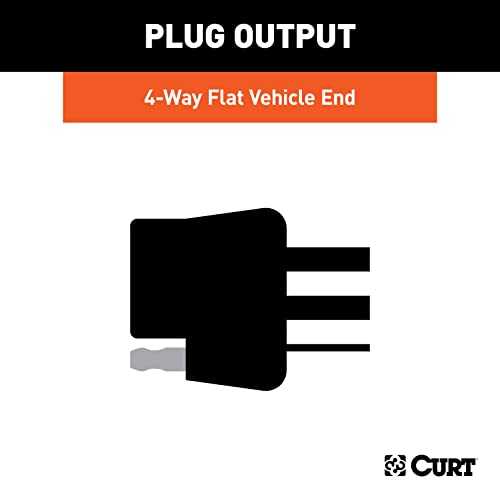 CURT 56332 Vehicle-Side Custom 4-Pin Trailer Wiring Harness, - Product Imagery