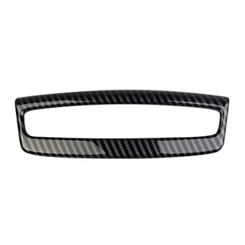 Carbon Fiber Center Console Armrest Button Cover Trim for - Product Imagery