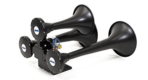 HornBlasters Outlaw Black 12/24 Volt Train Horn Only - 3 - Product Imagery