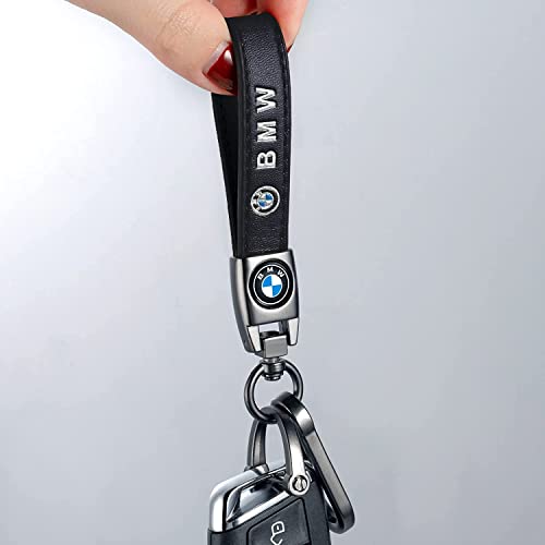 Genuine Leather Car Key Chain for BMW Series,Keyring Keychain - Product Imagery