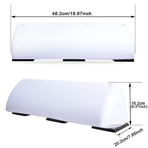 5W 12V Blank Taxi Cab LED Car Sign Roof Top Topper Car Bright - Product Imagery