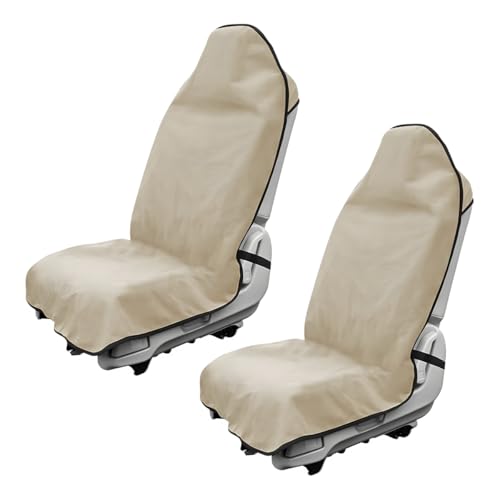 DXNQ 2PCS Car Towel Seat Cover, Waterproof Sweating Non-Slip - Product Imagery
