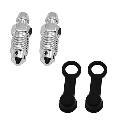 2 PCS Brake Bleeder Screw, 3/8-24 × 1-3/16 Car Brake Bleeder - Product Imagery