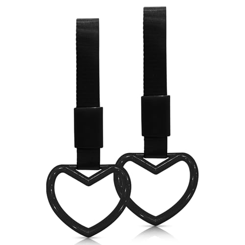 2 Pcs Heart Shaped Car Handle Strap – Drift Charm Rear Bumper - Product Imagery