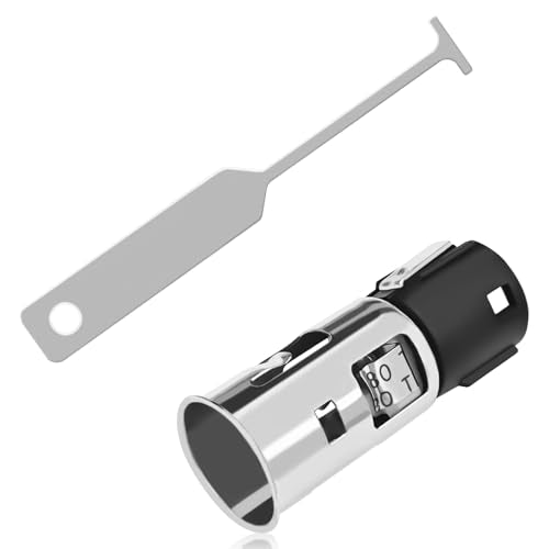 Cigarette Lighter Socket with Removal Tool, 12V Car Cigarette - Product Imagery