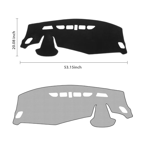 KUST Black Dash Cover for Chevrolet/Chevy Trax 2024 2025 2026 - Product Imagery