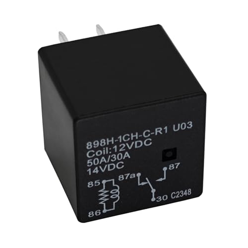Relay 898H-1CH-C-R1 U03, 12VDC 50A 5 Pins Automotive Relay - - Product Imagery