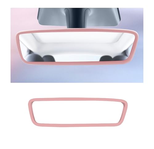 Car Rear View Mirror Protector Frame, Silicone Auto Rearview - Product Imagery