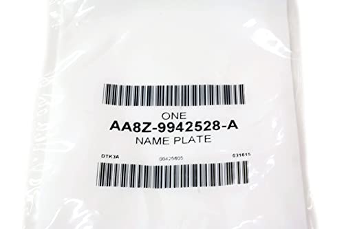 Genuine Ford AA8Z-9942528-A Nameplate, DARK BLUE, 9 x 3.5 INCHES - Product Imagery