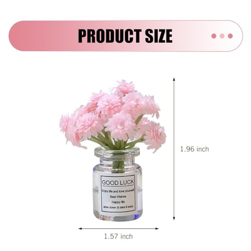 3 PCS Car Dash Flower Ornaments, Cute Mini Cherry Blossom - Product Imagery