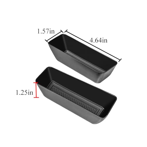 Front Row Door Side Storage Box Fit Ford Edge 2015-2025 ABS Tray - Product Imagery