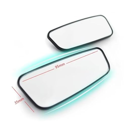 2 Pack Rectangle Blind Spot Mirror, HD Convex Wide Angle - Product Imagery