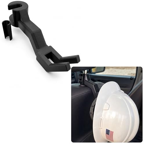 Hard Hat Holder for Truck Seat, Headrest Hook Hanger for Hardhat - Product Imagery