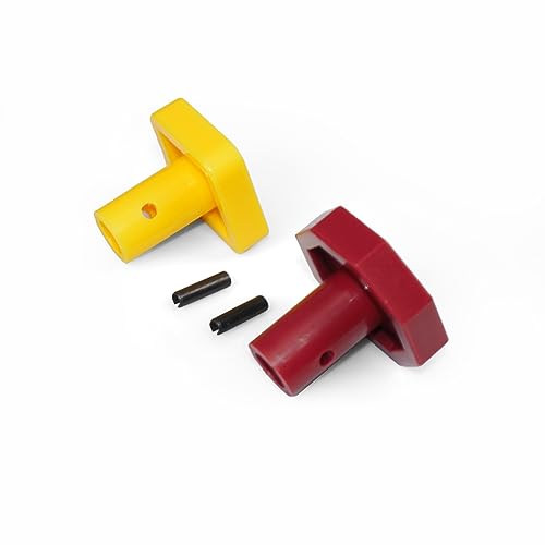 High Soar 248433 290655 Yellow Semi Truck Parking Brake Knobs - Product Imagery