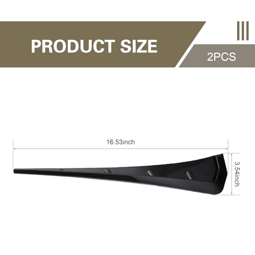 2PCS Car Fender Side Vents, ABS Spoiler Body Fender Cover, Air - Product Imagery