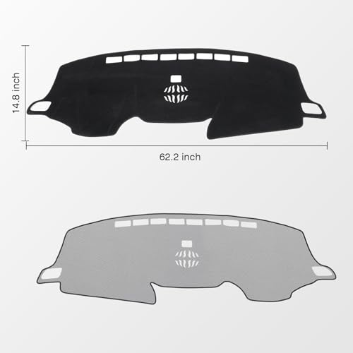 KUST Black Dash Cover for Honda CR-V CRV 2017-2022 Left Hand - Product Imagery