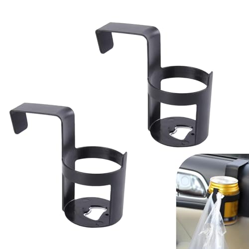 2 PCS Car Hanging Cup Holder, Car Window Glass Seat Armrest Gap - Product Imagery