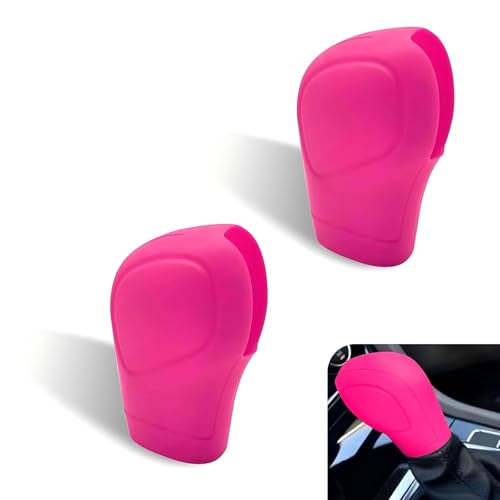 2 PCS Car Gear Shift Knob Cover, Silicone Anti-Slip Car Gear - Product Imagery