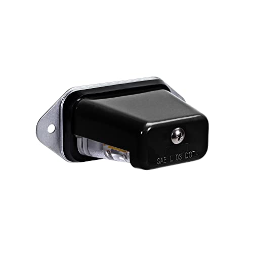 TRUE MODS Black LED Trailer License Plate Light, Surface Mount - Product Imagery