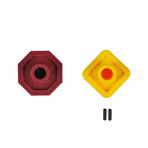 High Soar 248433 290655 Yellow Semi Truck Parking Brake Knobs - Product Imagery
