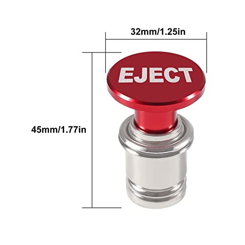 Eject Button Car Cigarette Lighter, MELIFE Anodized Aluminum - Product Imagery