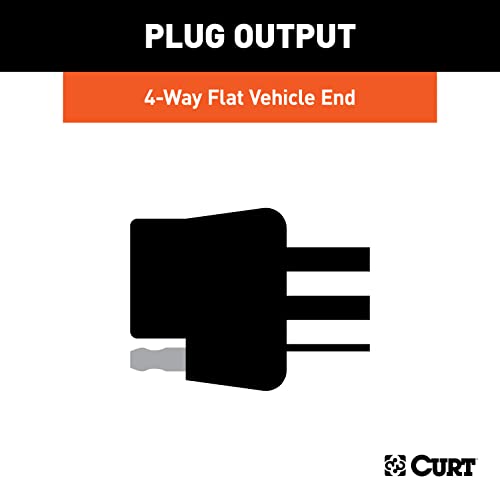 CURT 55124 Vehicle-Side Custom 4-Pin Trailer Wiring Harness for - Product Imagery