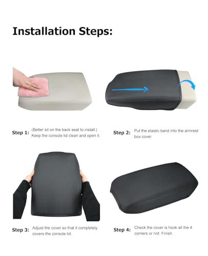 INTGET Center Console Armrest Cover for VW Volkswagen Atlas - Product Imagery