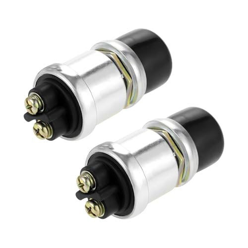 Ohleats 2 PCS Push Button Momentary Starter Switch, 12V/24V Horn - Product Imagery