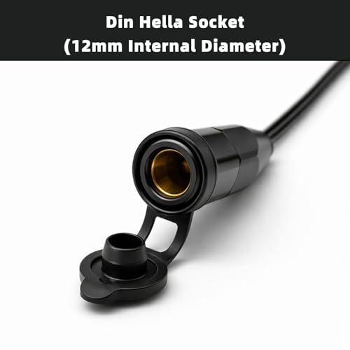 Cliff Top Hella DIN Motorcycle Cigarette Lighter Adapter 12V/24V - Product Imagery
