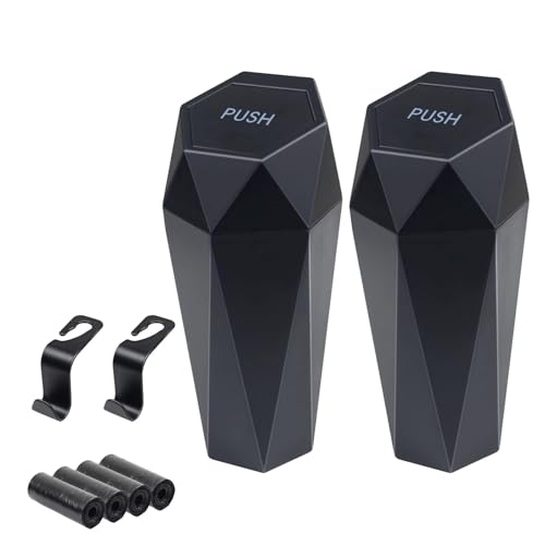 BFXM Car Trash Can Small Trash Bin with Lid, Car Accessories for - Product Imagery