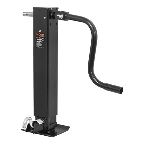 Curt 28512 Side Wind Heavy Duty Square Jack - Product Imagery