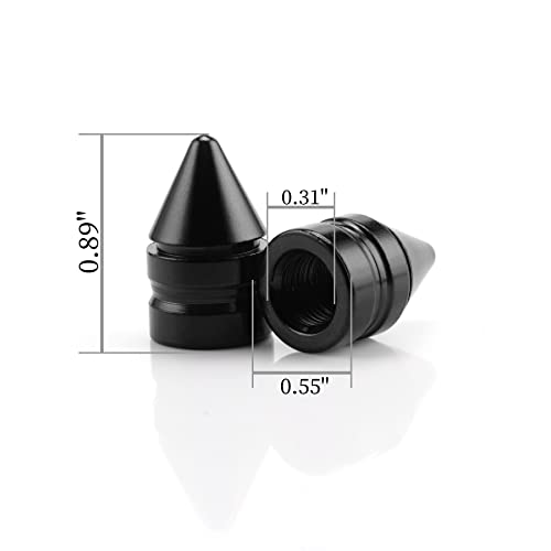 SINGARO Car Tire Valve Caps, 4 Pieces of Universal Aluminum - Product Imagery