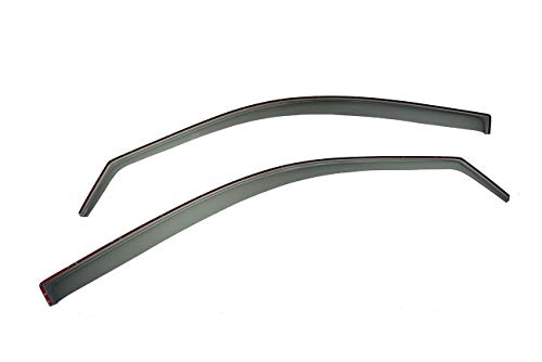 EOS Smoke Tinted JDM Style Side Window Visor Rain Guard - Made - Product Imagery