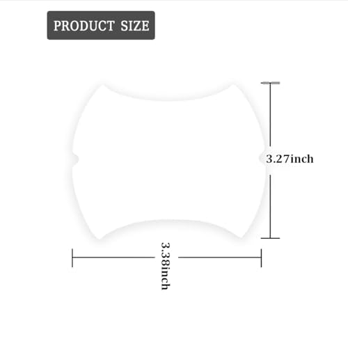 Blilo 4PCS Car Door Handle Scratch Potector Films, Clear - Product Imagery
