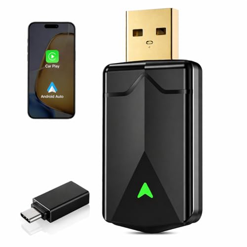 Wireless CarPlay Adapter– Android Auto Wireless Adapter, 5.8GHz - Product Imagery