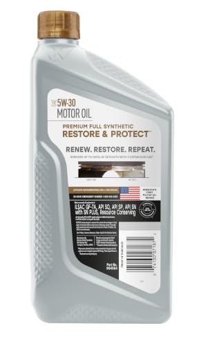 Valvoline Restore & Protect Full Synthetic 5W-30 Motor Oil 1 - Product Imagery