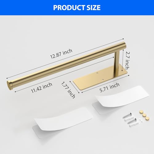 Paper Towel Holder Under Cabinet, Self-Adhesive,No Drilling, - Product Imagery