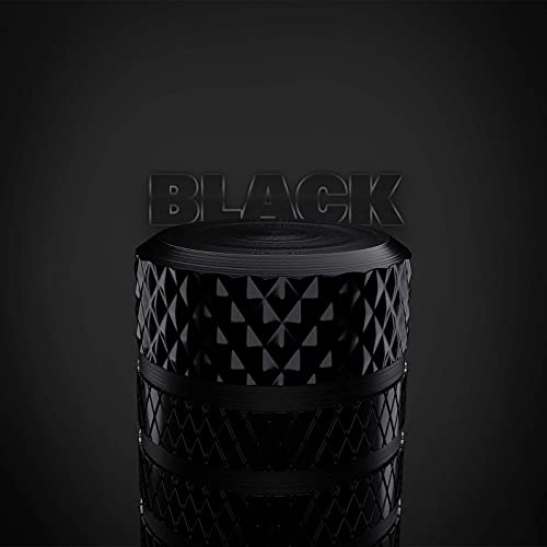 CKAuto Tire Valve Stem Caps, Aluminum Black, 4 pcs/Pack - Product Imagery