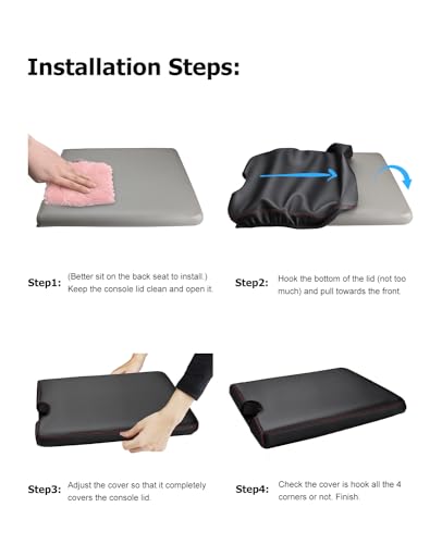 INTGET Center Console Armrest Cover for 2026 Ford F150 - Product Imagery
