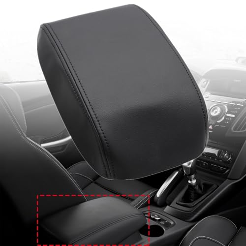 NLQR Center Console Armrest Lid Cover Replacement PVC Leather - Product Imagery