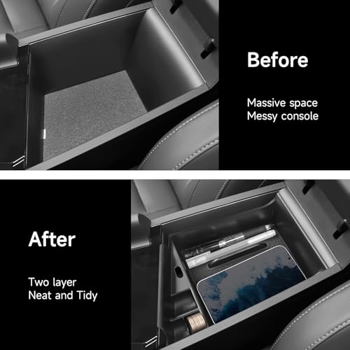 Center Console Organizer Compatible with Hyundai 2021-2025 2026 - Product Imagery