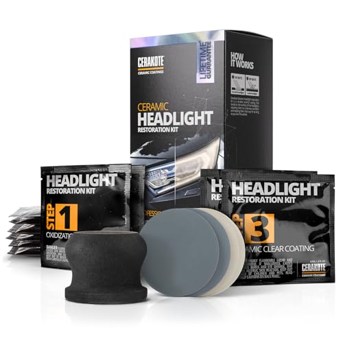 CERAKOTE® Ceramic Headlight Restoration Kit, 10 Wipe Kit - Product Imagery