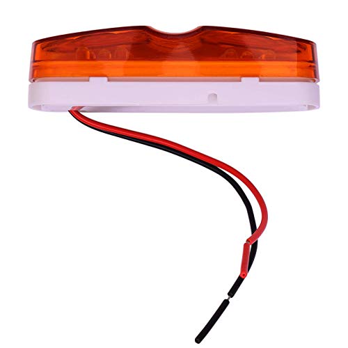 5Pcs Amber LED Trailer Marker Light, 12V 10 LED Side Marker Light - Product Imagery