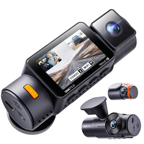 Vantrue N4S 2.7K 3 Channel Dash Cam, Triple STARVIS 2 Night - Product Imagery
